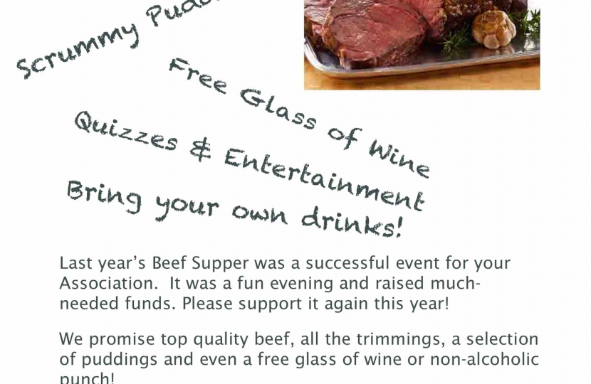 beef supper flyer