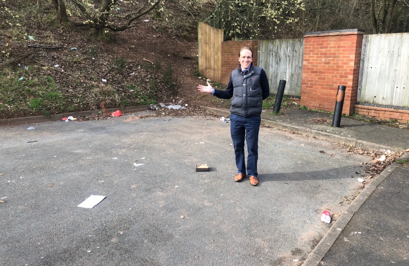 Marcus raises concerns with litter on Spennells Estate