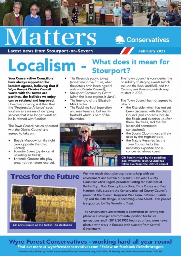 Stourport newsletter